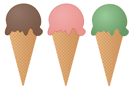 Ice Cream Set Vector eps 10のイラスト素材