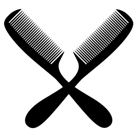 Comb icon vector eps 10 isolated on a white backgroundのイラスト素材