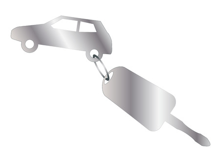 Car Key on White Background vector eps 10のイラスト素材