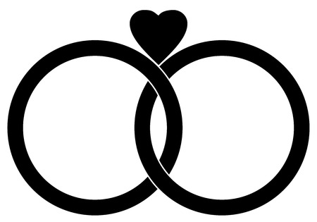 wedding ring Icon vector eps 10のイラスト素材