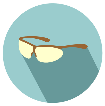 Modern Glasses flat design icon vector eps 10のイラスト素材