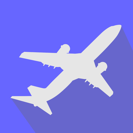 Plane or airplane in the sky vector eps 10のイラスト素材