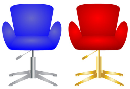 Modern comfortable and stylish chair set icon vector eps 10のイラスト素材