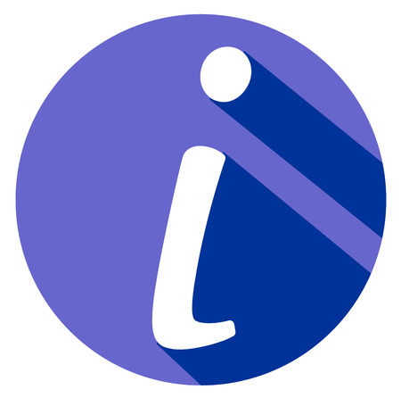 info symbol flat icon designのイラスト素材