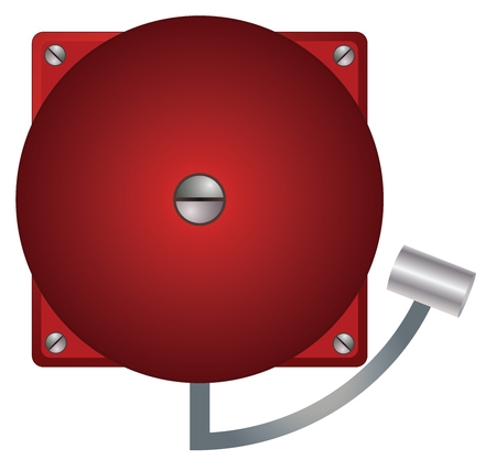 Alarm in retro design on white background vector eps 10のイラスト素材
