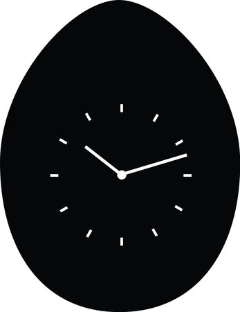 Egg with clock vector eps 10のイラスト素材