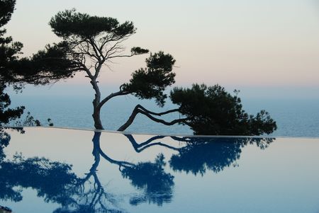 pool under the seaの写真素材