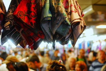 Details of pashmina in turkish marketのeditorial素材