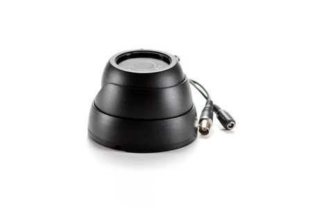 Black isolated video surveillance cameraの写真素材