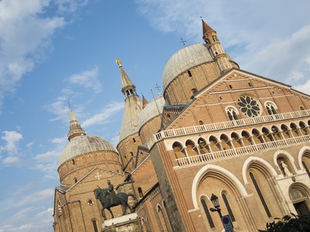 Sant'Antonio basilica with clouds and blu skyの写真素材