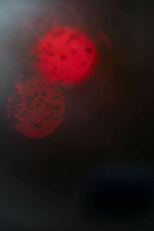 two defocused red lights background
