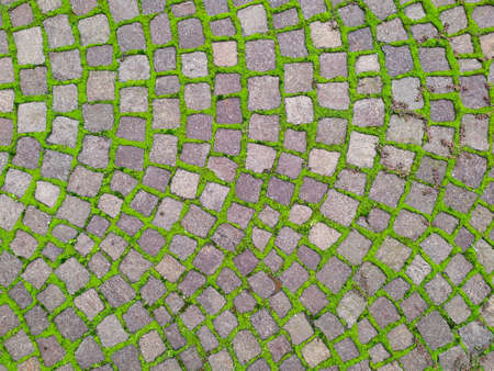 Traditional Italian brick ground view