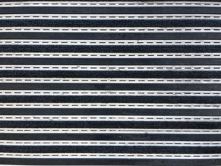 Carpet texture with grids at the school entrance. High quality photo