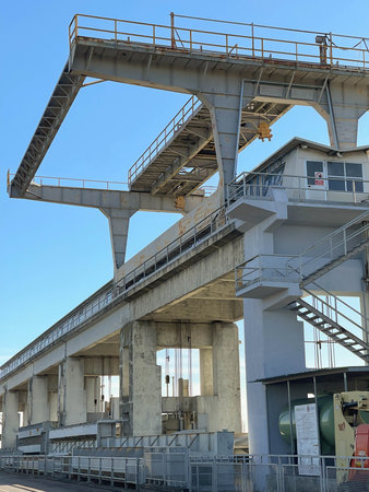 Reno River flood control system, San Agostino, Ferrara