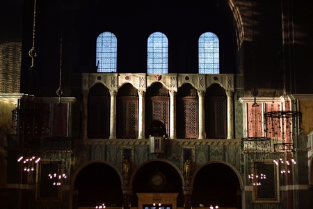 Interior of a church in London, United Kingdom