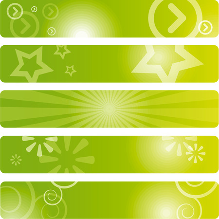 Set of banners background (350x60 pixels)のイラスト素材