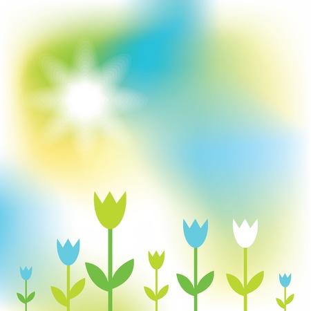 Spring greeting cardのイラスト素材