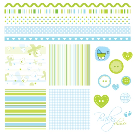 Scrapbook design elementsのイラスト素材