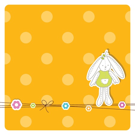 Easter card with copy spaceのイラスト素材
