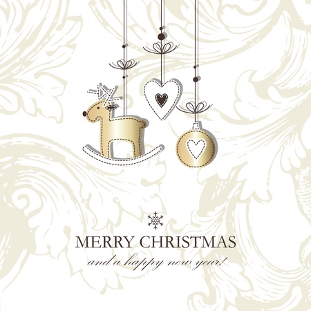 Christmas card with copy spaceのイラスト素材