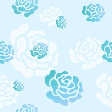 Seamless pattern with roses のイラスト素材