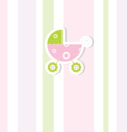 Baby shower invitation with copy spaceのイラスト素材