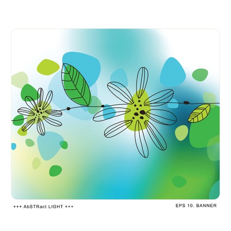 Abstract floral background with copy spaceのイラスト素材