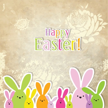 Easter cardのイラスト素材