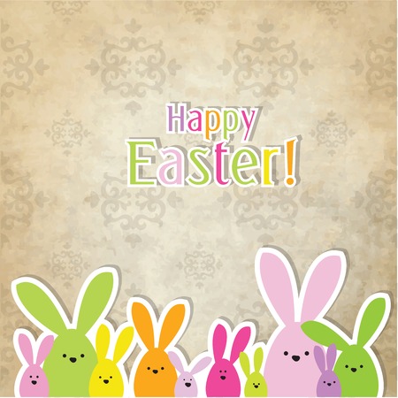 Easter cardのイラスト素材