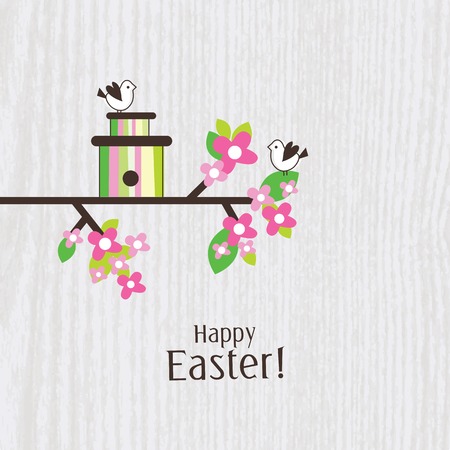 Easter card - greeting card with copy spaceのイラスト素材