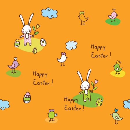 Easter decorative elementのイラスト素材