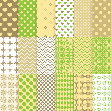Set of seamless patternsのイラスト素材