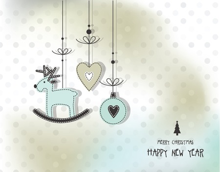 New year's card with copy spaceのイラスト素材