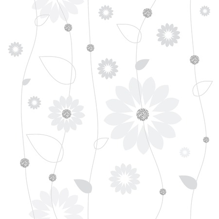 Floral seamless pattern, Graphic design element.のイラスト素材