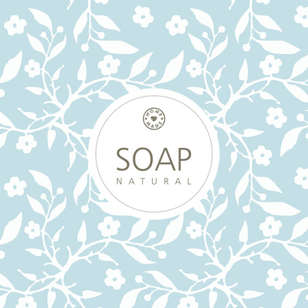 Background for natural handmade soapのイラスト素材