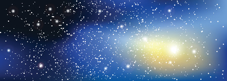 Universe with stars. Matrix of glowing stars. Space background.のイラスト素材
