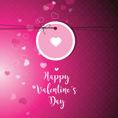 Valentine's card with copy space. Template. Graphic design element.のイラスト素材