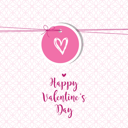 Valentine's card with copy space. Template. Graphic design element.のイラスト素材