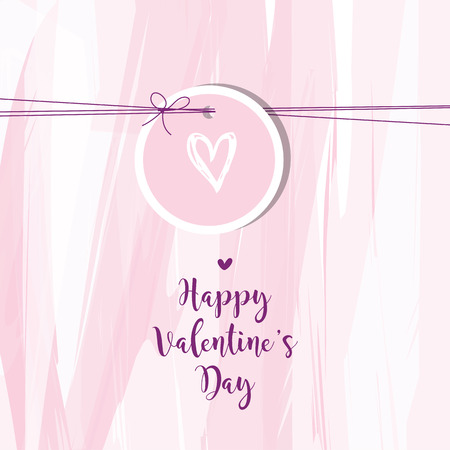 Valentine's card with copy space. Template. Graphic design element.のイラスト素材