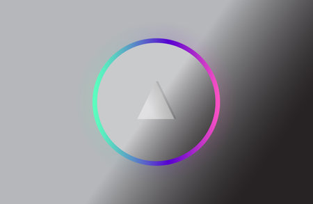 Background silver with copy space, colorful circle  neon lightのイラスト素材