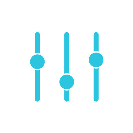 Calibration icon. Blue icon on white background. From blue icon set.のイラスト素材