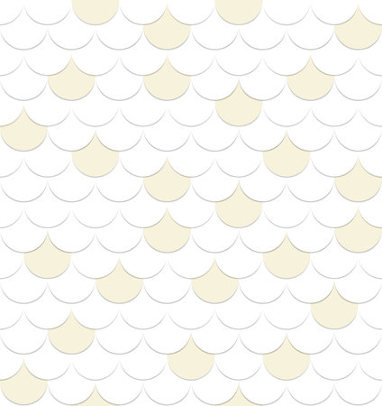 White and grey fish scales, Seamless pattern, Fish scales background textureのイラスト素材