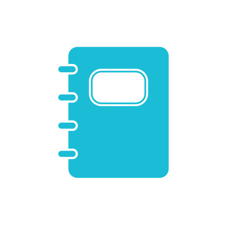 Stationery Notebook icon. From blue icon set.のイラスト素材