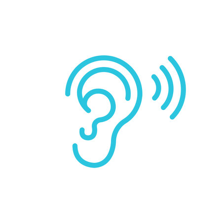 Hear icon. From blue icon set.のイラスト素材