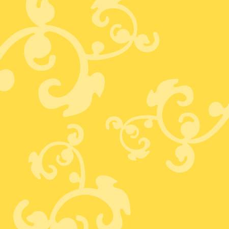 Yellow floral background - design elementのイラスト素材