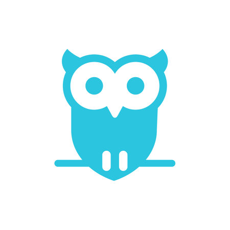 Owl, wisdom education sign icon. From blue icon setのイラスト素材
