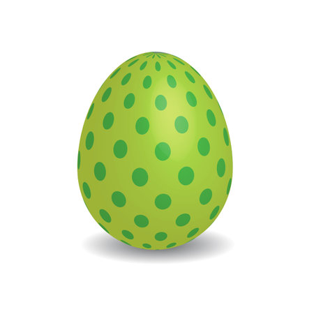 Simple Easter egg with dotsのイラスト素材