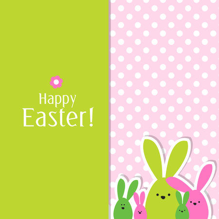 Celebration Easter card with copy spaceのイラスト素材