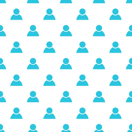 Seamless patterm, Person, Avatar, Social media background. From blue icon set.のイラスト素材