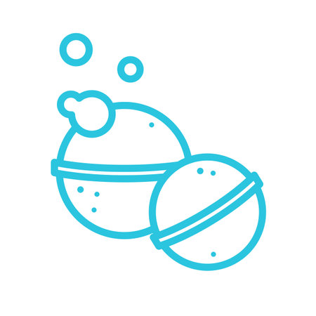 Bath bombs icon. Isolated on white background. From blue icon set.のイラスト素材